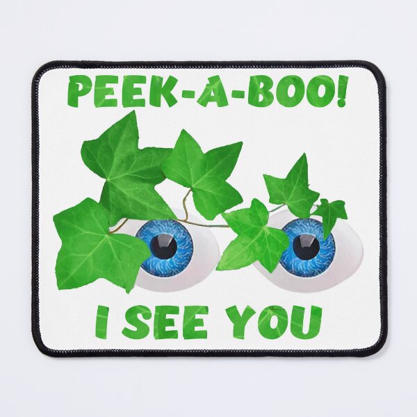 Item preview, Peek-A-Boo I See You – Ivy Leaves Eyes Collage designed and sold by ZorianArt.