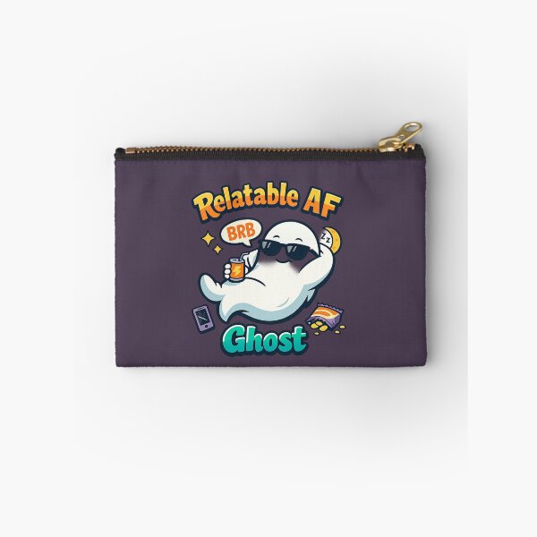 Item preview, Relatable AF Ghost | Cute Sarcastic BRB Meme Aesthetic illustration designed and sold by PopCulturePixel.