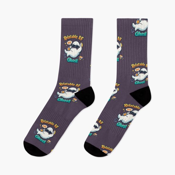 Item preview, Relatable AF Ghost | Cute Sarcastic BRB Meme Aesthetic illustration designed and sold by PopCulturePixel.