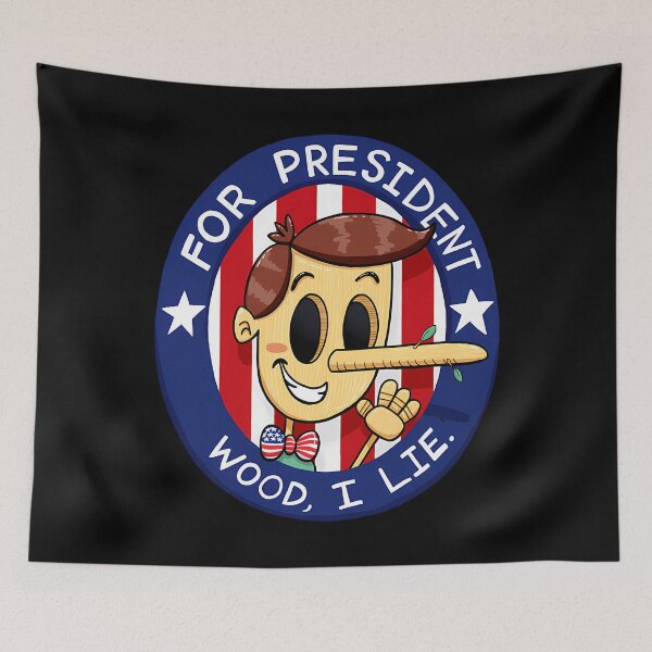 Item preview, Pinocchio For President - Wood I Lie designed and sold by دوباميكافين.