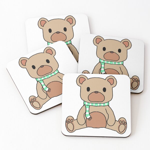 Item preview, green scarf bear designed and sold by domenut1234.