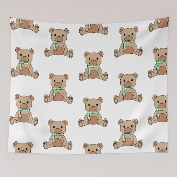 Item preview, green scarf bear designed and sold by domenut1234.