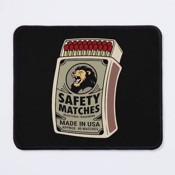 Item preview, Vintage Lion Safety Matches Retro Box designed and sold by capricedefille.