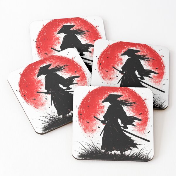 Item preview, Ronin Samurai Silhouette Red Sun designed and sold by Beaurozier.