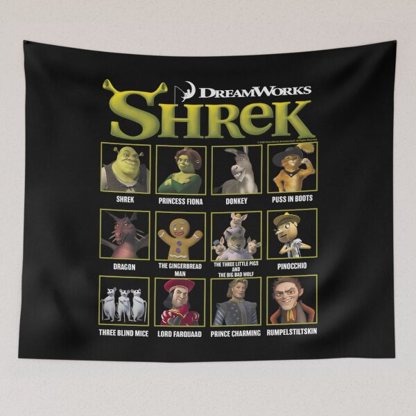 Item preview, Shrek Group Yearbook Style Poster designed and sold by دوباميكافين.