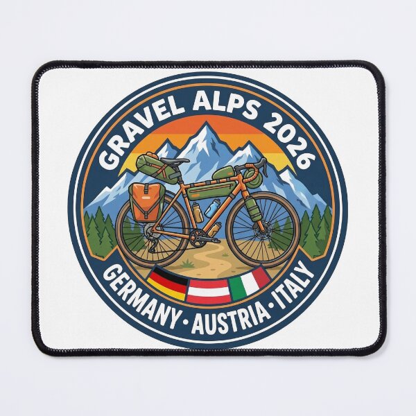 Item preview, Gravel Alp Cycling in 2026 for Germany, Austria and Italy designed and sold by MyMonkeyMerch.