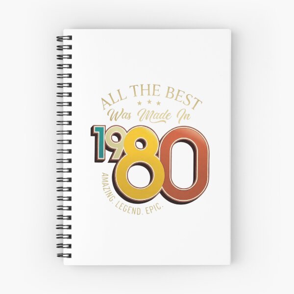 Item preview, All The Best Was Made In 1980: Retro 80s Birthday | Amazing Legend Epic Illustration designed and sold by Colorful-Garden.