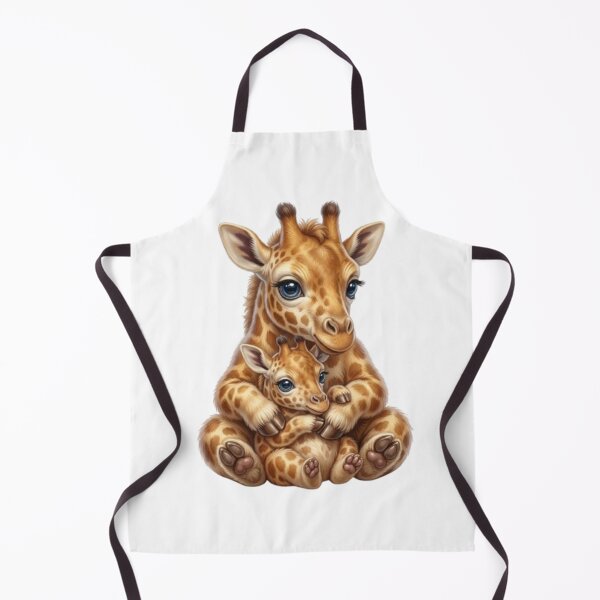 Item preview, Kawaii Giraffe Duo: Mommy and Baby Cuddling designed and sold by CHRIST5000.