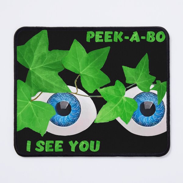 Item preview, Peek-A-Boo I See You – Ivy Leaves Eyes Collage designed and sold by ZorianArt.