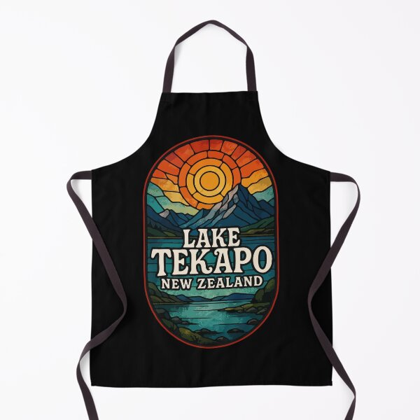 Item preview, Lake Tekapo New Zealand Stained Glass Art Travel designed and sold by TomFrontierArt.