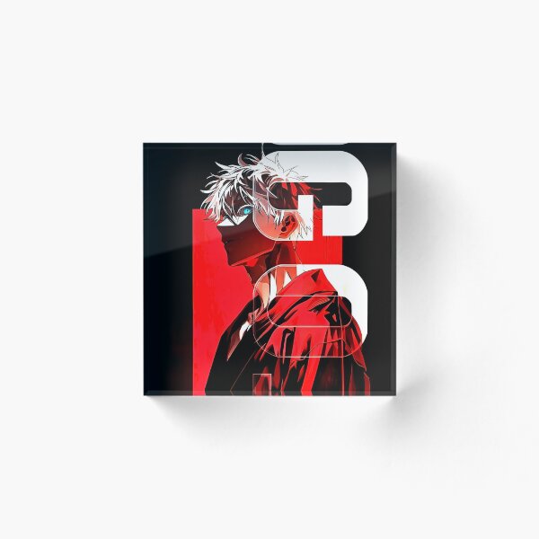 Item preview, Limitless White Hair Sorcerer – Red Red Anime Aesthetic Warrior Poster designed and sold by Dyan4.