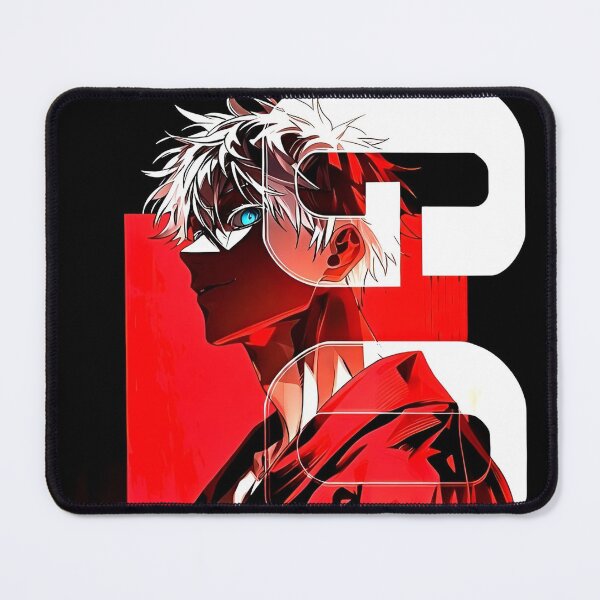 Item preview, Limitless White Hair Sorcerer – Red Red Anime Aesthetic Warrior Poster designed and sold by Dyan4.