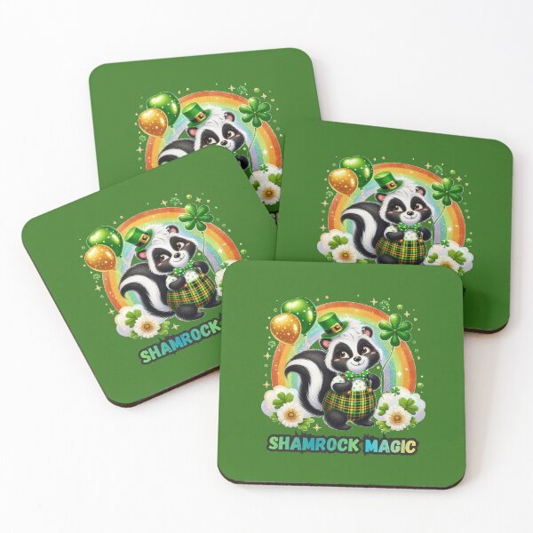 Item preview, Shamrock Magic Skunk designed and sold by All About DigiCraft by Fedelina.