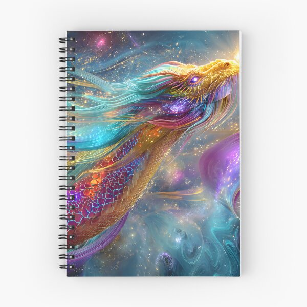 Item preview, Mystical Cosmic Dragon Ascending Through the Stars designed and sold by Artessie.