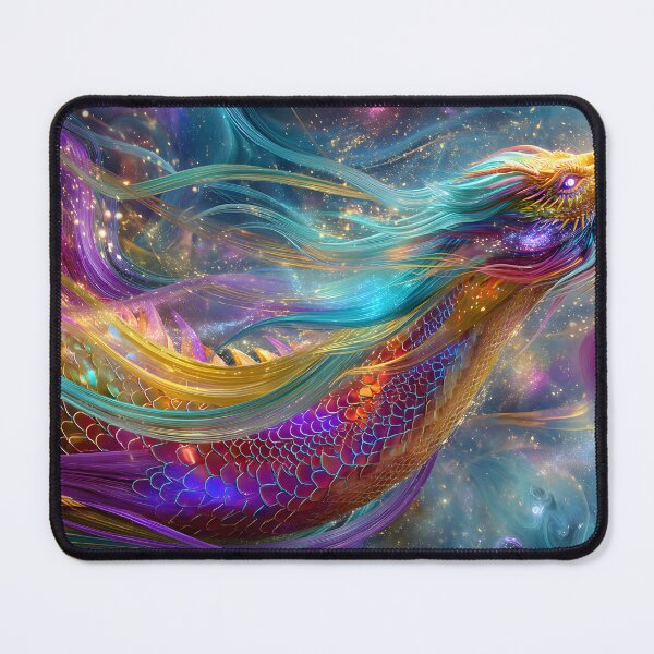 Item preview, Mystical Cosmic Dragon Ascending Through the Stars designed and sold by Artessie.