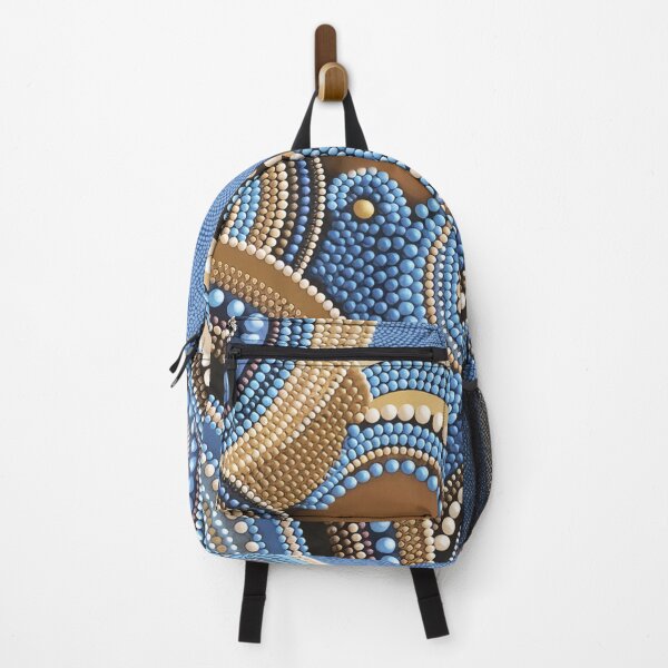 Item preview, Aboriginal Dot Painting Waterhole Blue designed and sold by AboriginalartVI.