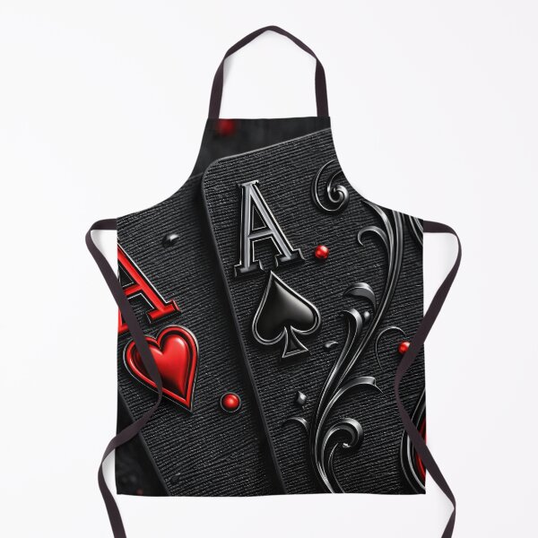Item preview, Ace Playing Cards Close-Up – Black & Red Poker Aces Luxury Casino Art designed and sold by Kaleidoscope Print.