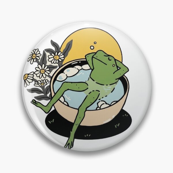 Item preview, Retro Chill Frog – When In Doubt Just Chill Out – Aesthetic Vintage Toad designed and sold by KaphzeShop.