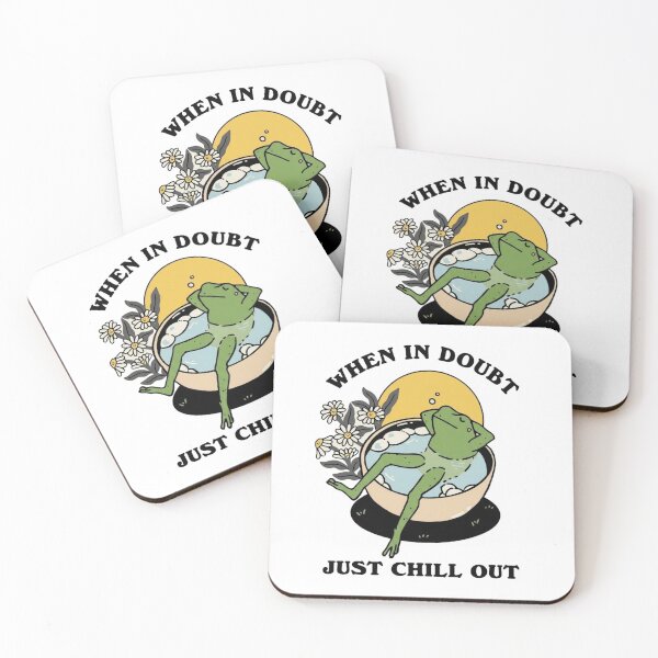 Item preview, Retro Chill Frog – When In Doubt Just Chill Out – Aesthetic Vintage Toad designed and sold by KaphzeShop.