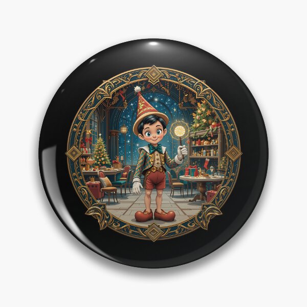 Item preview, Christmas Pinocchio Holiday Party Art designed and sold by fangchensheng.