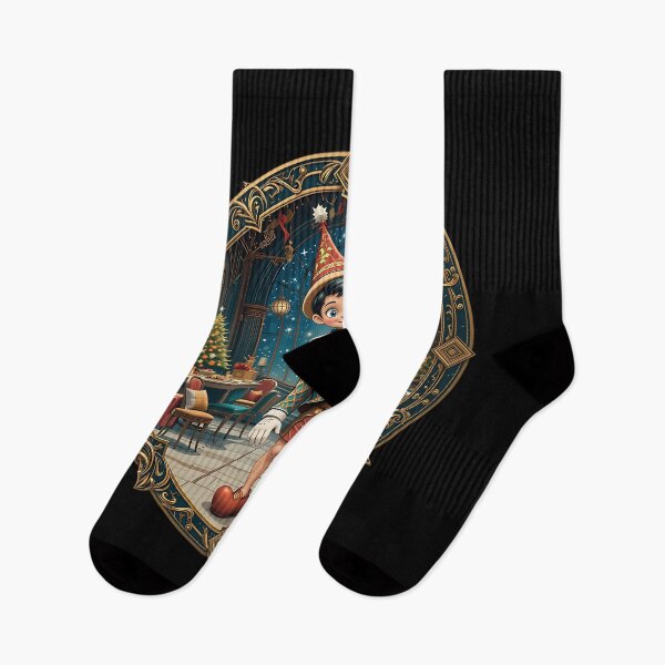 Item preview, Christmas Pinocchio Holiday Party Art designed and sold by fangchensheng.