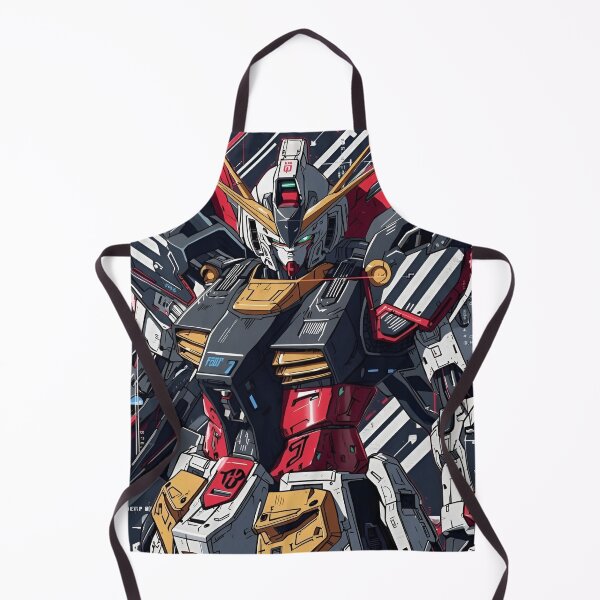 Item preview, Futuristic Mecha Warrior – Red White Cyber Robot Anime Style Poster designed and sold by Dyan4.