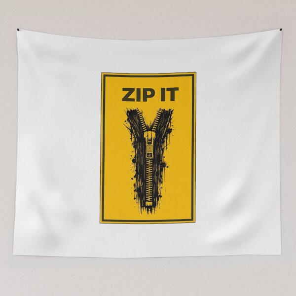 Item preview, Zip It Sarcastic Silence Warning designed and sold by JaaGo PopLab.
