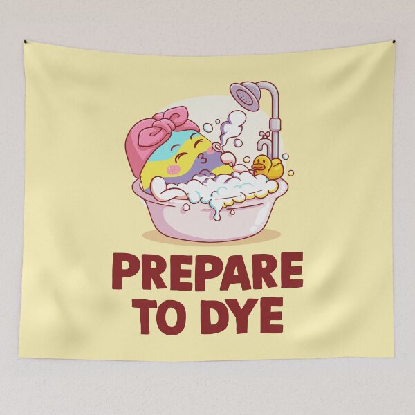 Item preview, "Prepare to Dye – Funny Kawaii Easter Egg Bath | Happy Easter Egg Hunt 2026 Design" designed and sold by artworkathome.