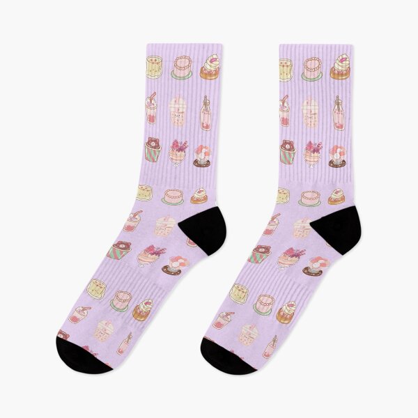 Item preview, Cute Pink kawaii desserts designed and sold by munchkinstitch.