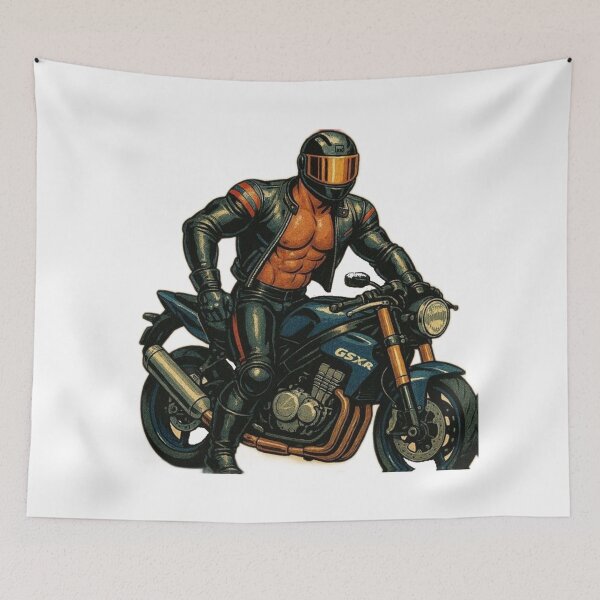 Item preview, Retro Gay Leather Daddy Biker Kink Gay Pride Graphic Design designed and sold by ItsAKinkThing.