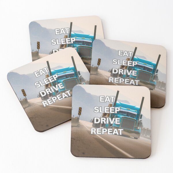 Item preview, Eat Sleep Drive Repeat Truck Driver Life designed and sold by Clauando.