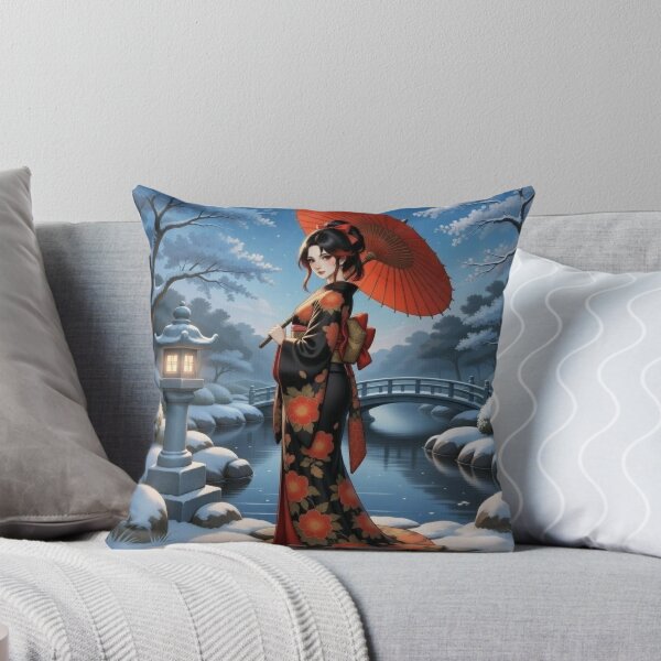 Item preview, Winter Snowfall Kimono Maiden designed and sold by RadaQueen.