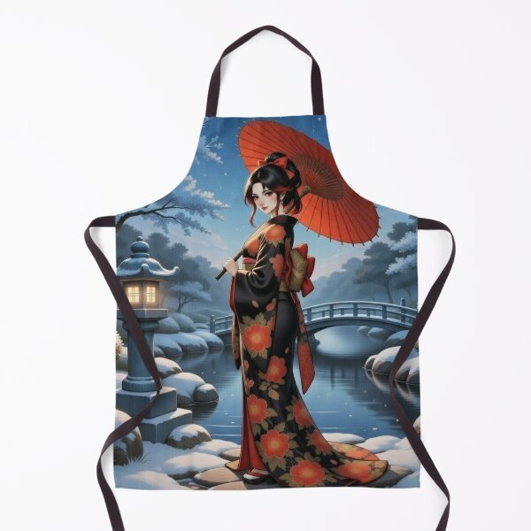 Item preview, Winter Snowfall Kimono Maiden designed and sold by RadaQueen.