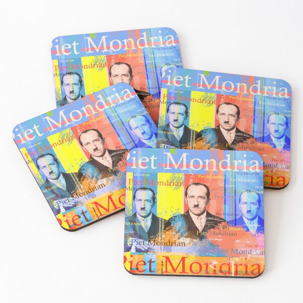 Item preview, Piet Mondrian Portrait: An aesthetic collage for art lovers designed and sold by Mauswohn.
