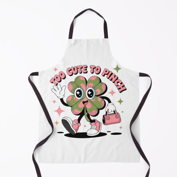 Item preview, Retro St. Patrick's Day Clover – Too Cute To Pinch – Pink Coquette Lucky Shamrock designed and sold by KaphzeShop.