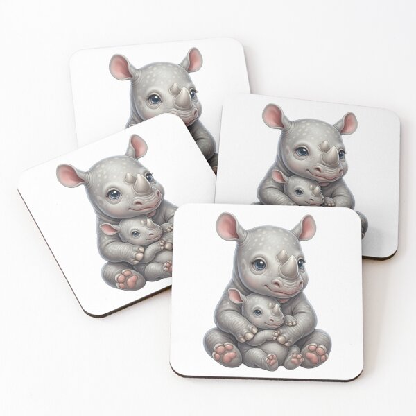 Item preview, Savannah Tenderness: Rhinoceros Duo designed and sold by CHRIST5000.