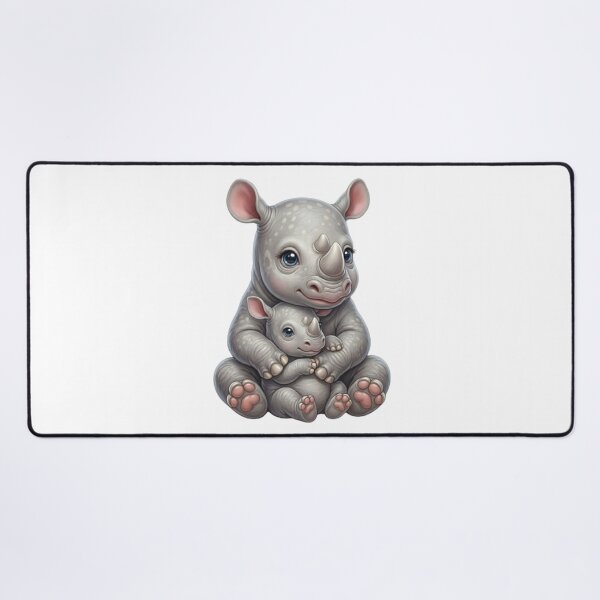 Item preview, Savannah Tenderness: Rhinoceros Duo designed and sold by CHRIST5000.