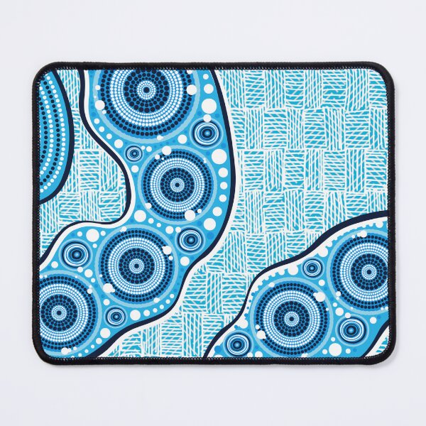 Item preview, Aboriginal Dot Painting Waterhole Blue Rarrk designed and sold by AboriginalartVI.