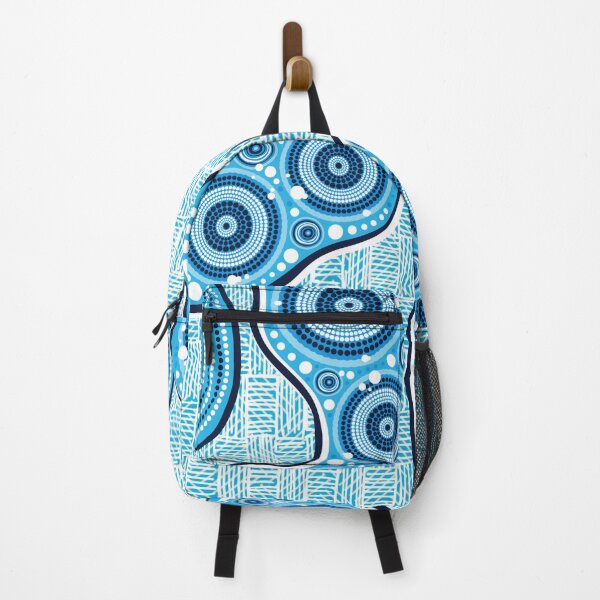 Item preview, Aboriginal Dot Painting Waterhole Blue Rarrk designed and sold by AboriginalartVI.