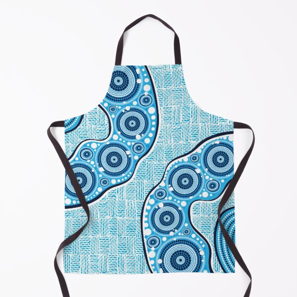 Item preview, Aboriginal Dot Painting Waterhole Blue Rarrk designed and sold by AboriginalartVI.