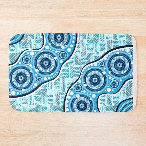 Item preview, Aboriginal Dot Painting Waterhole Blue Rarrk designed and sold by AboriginalartVI.