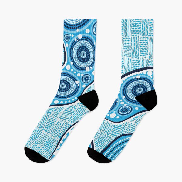 Item preview, Aboriginal Dot Painting Waterhole Blue Rarrk designed and sold by AboriginalartVI.
