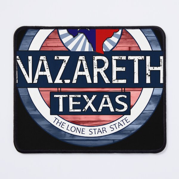 Item preview, Nazareth Band Rock Scotland Hard Formed In Dunfermline Nazareth Texas Rustic Wood Circle Britania designed and sold by Kayuh-arts.