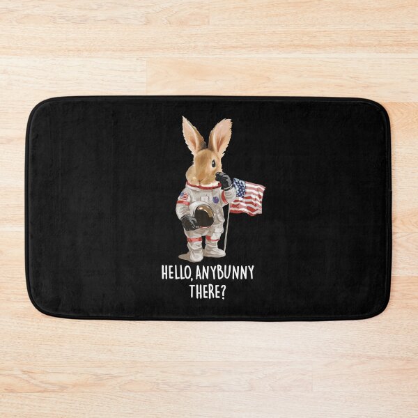 Item preview, "Happy Easter 2026: Easter Astronaut Bunny - Hello Anybunny There? Easter Egg Hunt Space Adventure Design" designed and sold by artworkathome.