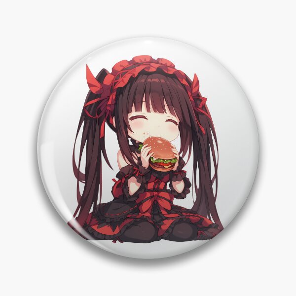 Item preview, Kurumi Tokisaki Date A Live Chibi Kawaii Bite designed and sold by earlobejerk.