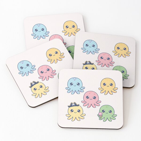 Item preview, Cute Kawaii Octopus Friends designed and sold by naragon4289.