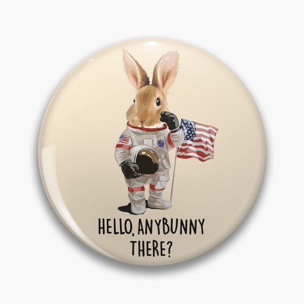 Item preview, "Happy Easter 2026: Easter Astronaut Bunny - Hello Anybunny There? Easter Egg Hunt Space Adventure Design" designed and sold by artworkathome.