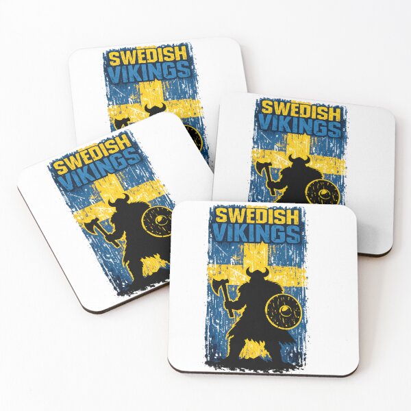 Item preview, Swedish Vikings – Viking Warrior Sweden Flag Distressed Nordic Design designed and sold by R3XFORGE.