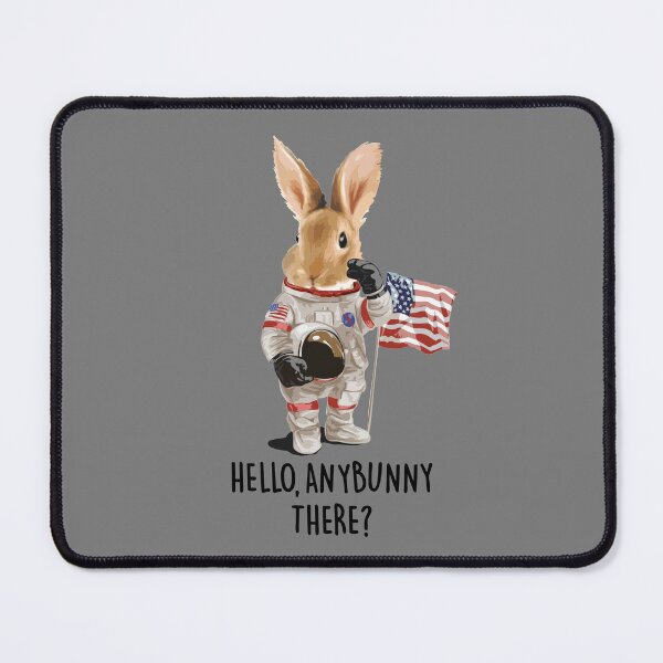 Item preview, "Happy Easter 2026: Easter Astronaut Bunny - Hello Anybunny There? Easter Egg Hunt Space Adventure Design" designed and sold by artworkathome.