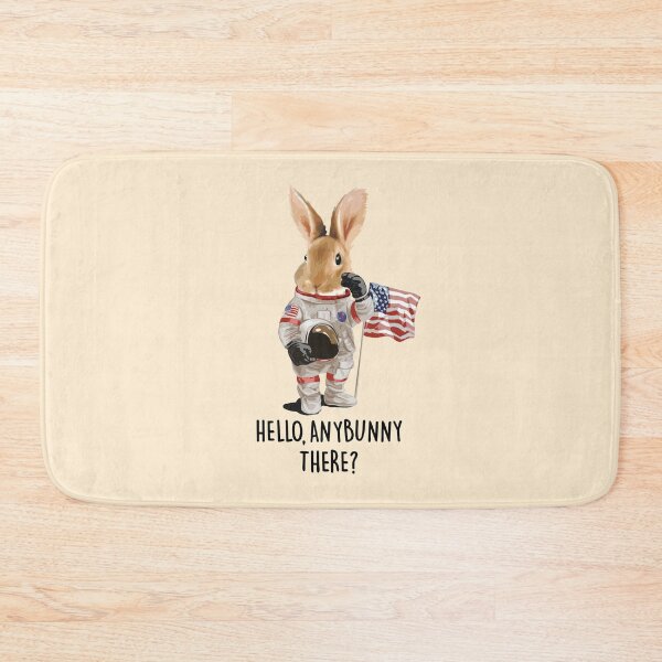 Item preview, "Happy Easter 2026: Easter Astronaut Bunny - Hello Anybunny There? Easter Egg Hunt Space Adventure Design" designed and sold by artworkathome.